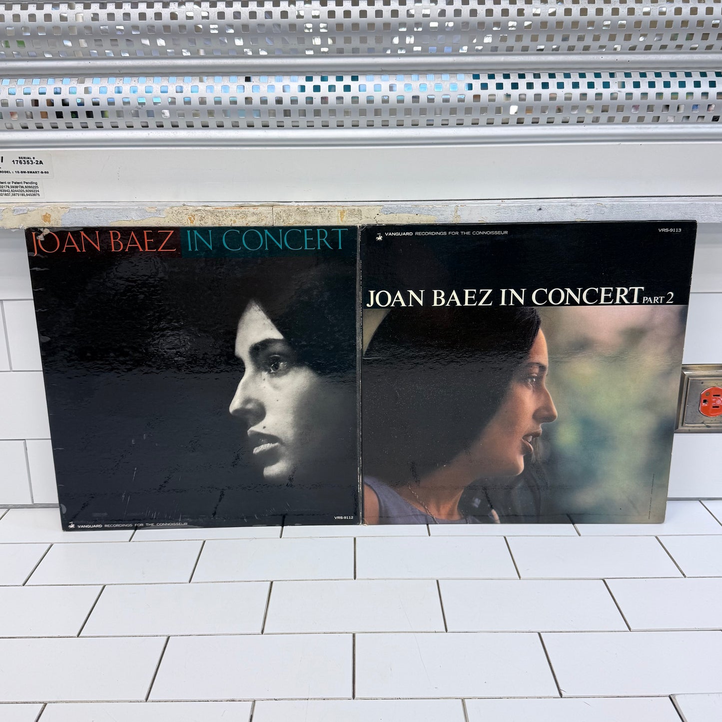 Joan Baez In Concert Parts 1 & 2 Vinyl 1962-63 #VRS-9112/9113