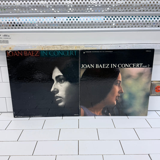 Joan Baez In Concert Parts 1 & 2 Vinyl 1962-63 #VRS-9112/9113
