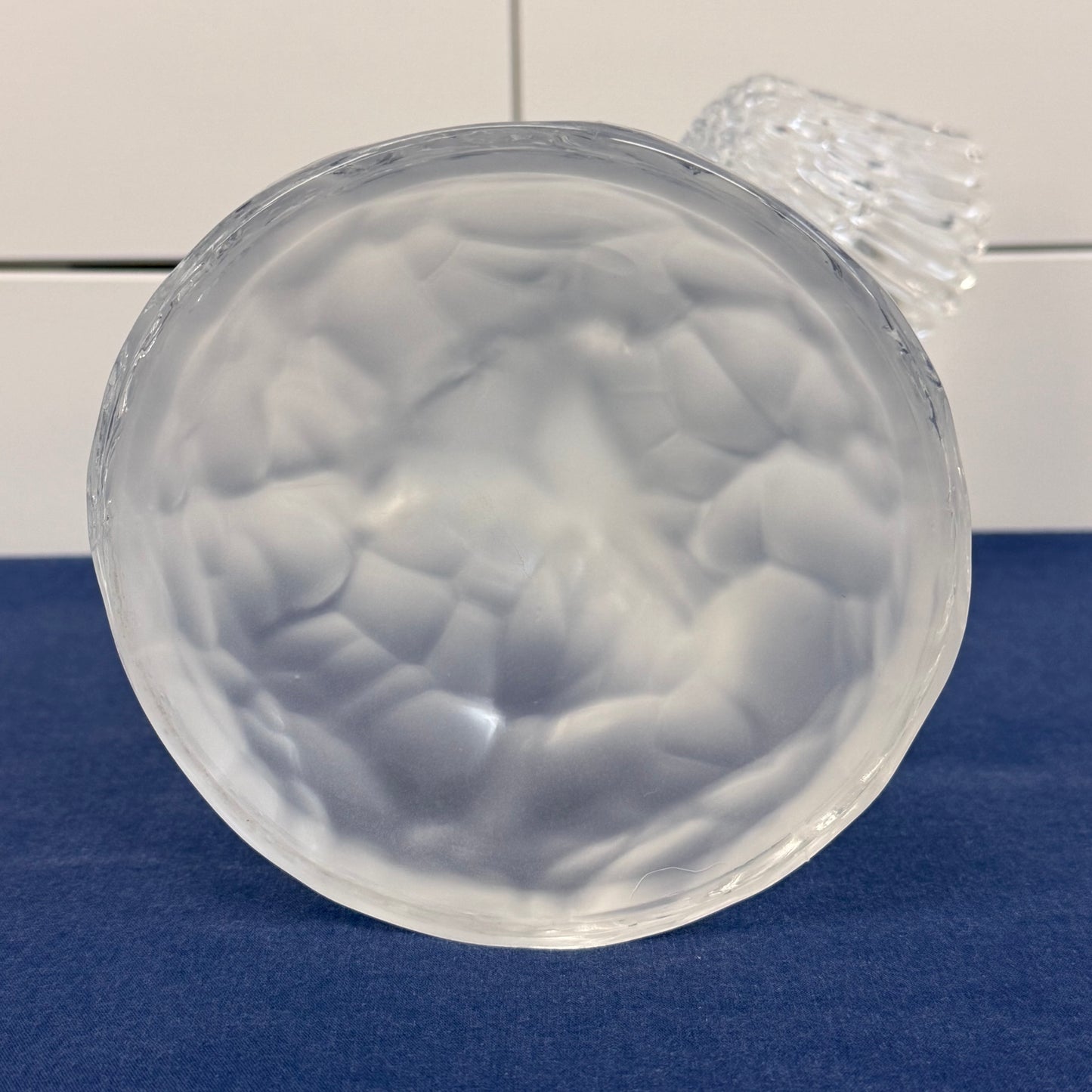 Cristal d'Arques Eagle with Fish Crystal Figurine France 1980s