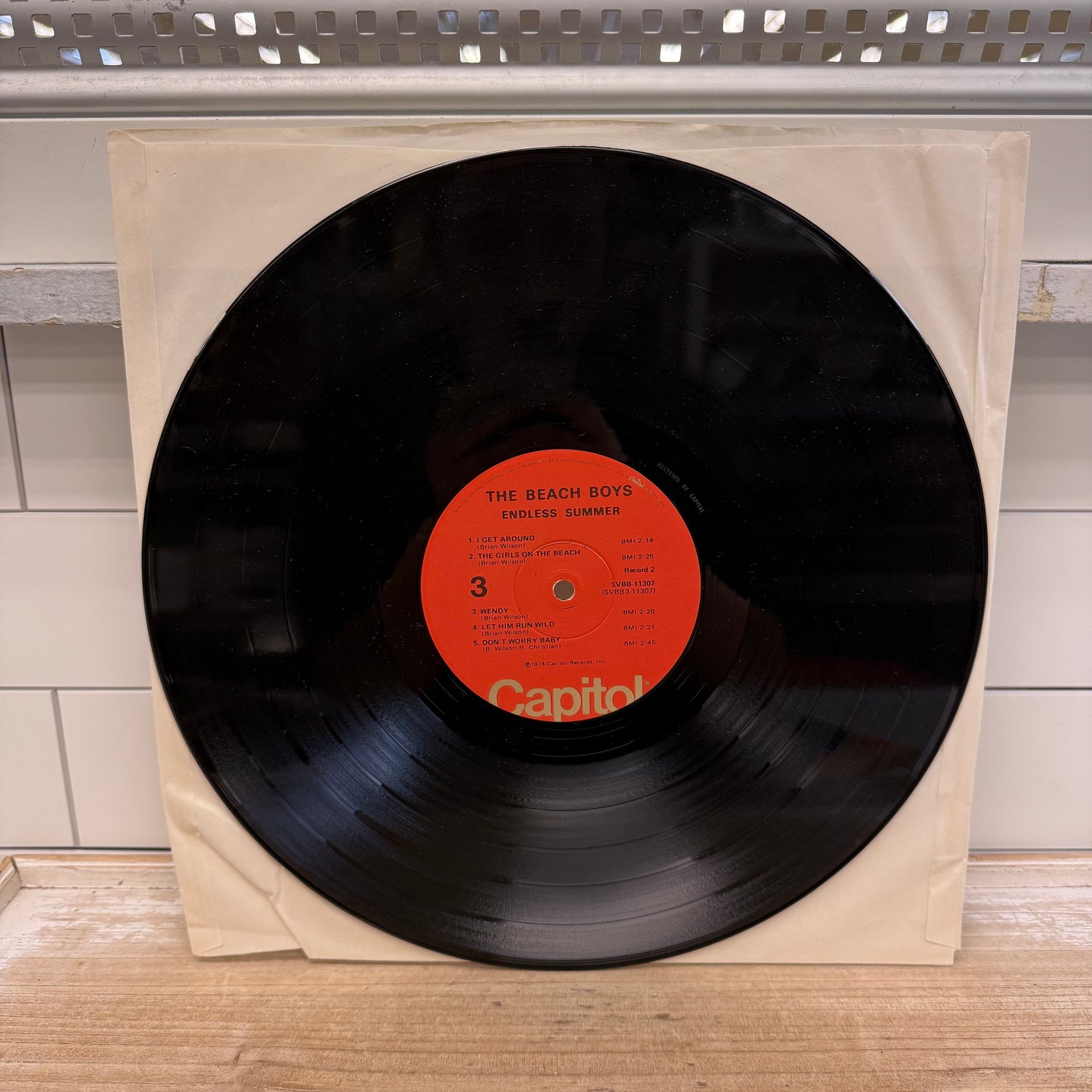 Beach Boys Endless Summer 1974 Double Vinyl LP w Poster