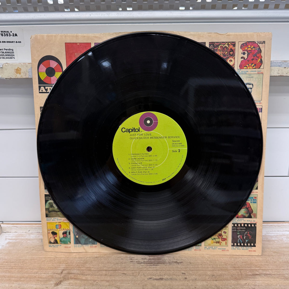 Quicksilver Messenger Service Just for Love Vinyl Record, 1970 - SKAO-498