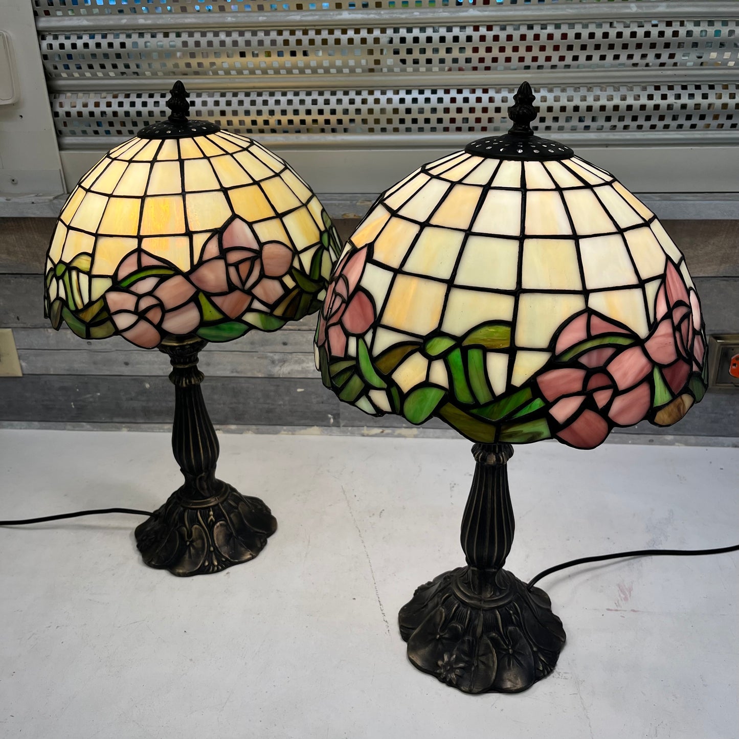 Tiffany Style Lamps, Set of 2