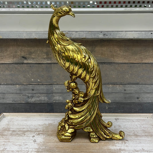 Syroco gilded Peacock Statue, 1960s