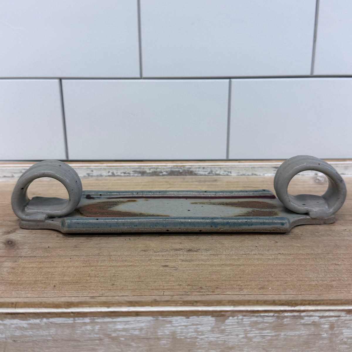 Holloman Pottery Butter Sled Stoneware Dish