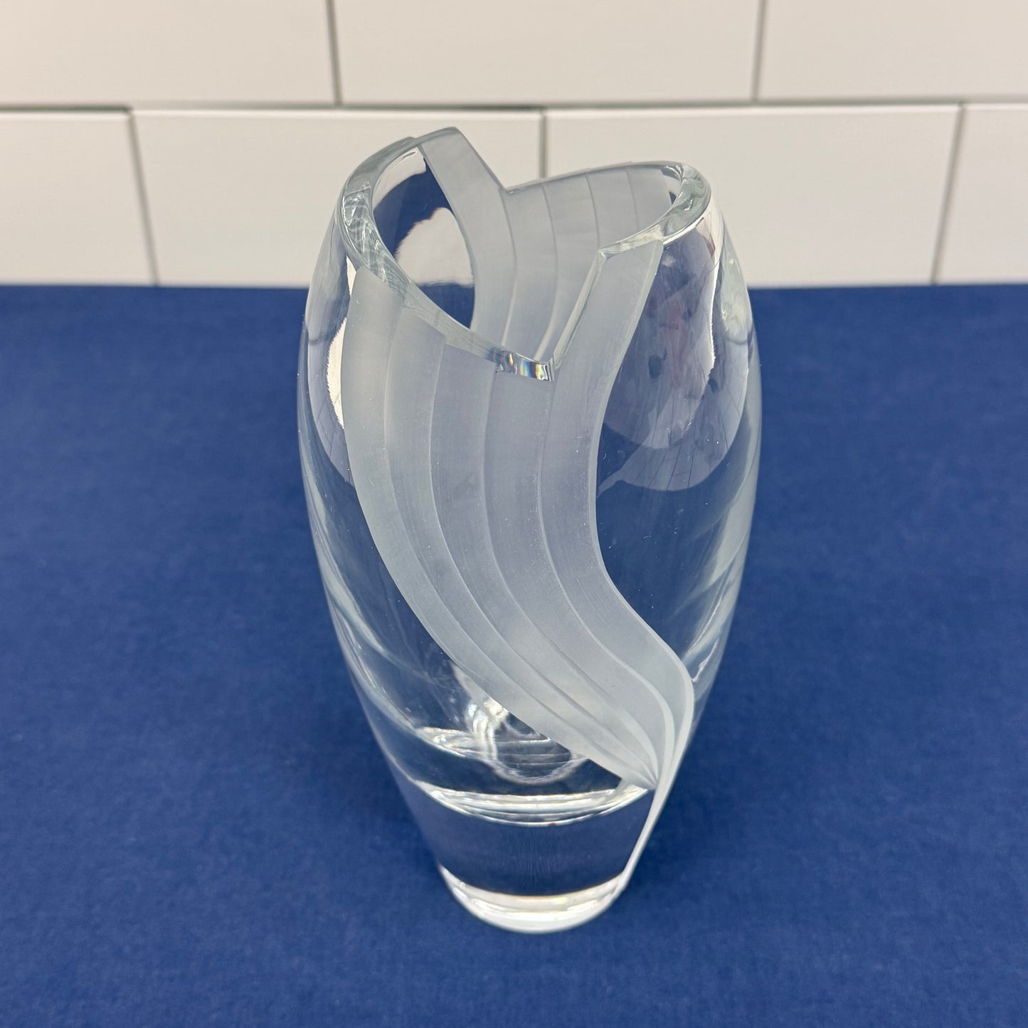 Mikasa Slovenia Crystal Art Deco Vase