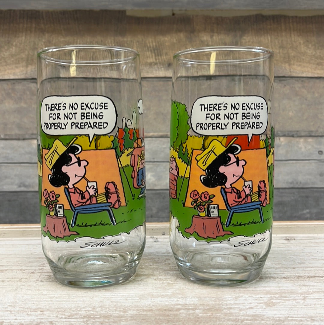 Vintage Collectible Character Glasses, 1970s-1990s