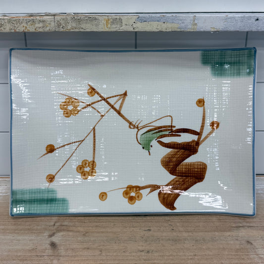 Miya Botanical Serving Platter 1960s-70s