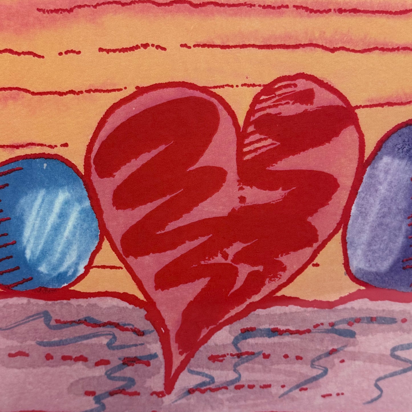 D.G. Smith A Heart Between a Rock &  Hard Place Framed Art 1985