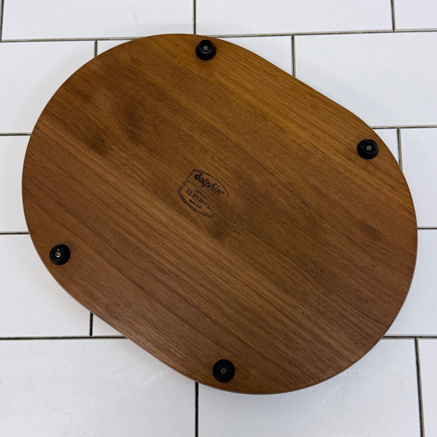 Dolphin Teakwood Blue Danube Cheese Serving Tray w Box