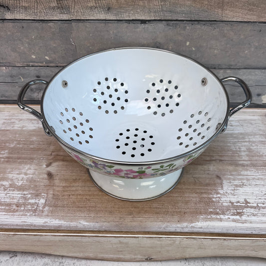 Kobë Floral Enameled Colander