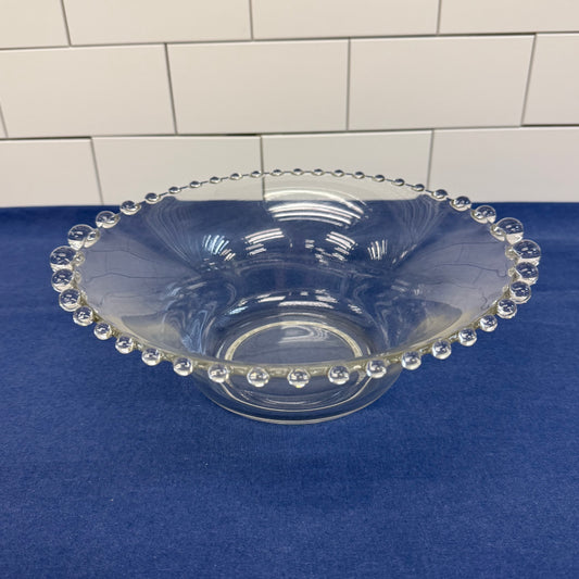 Imperial Candlewick Glass Serving Bowl