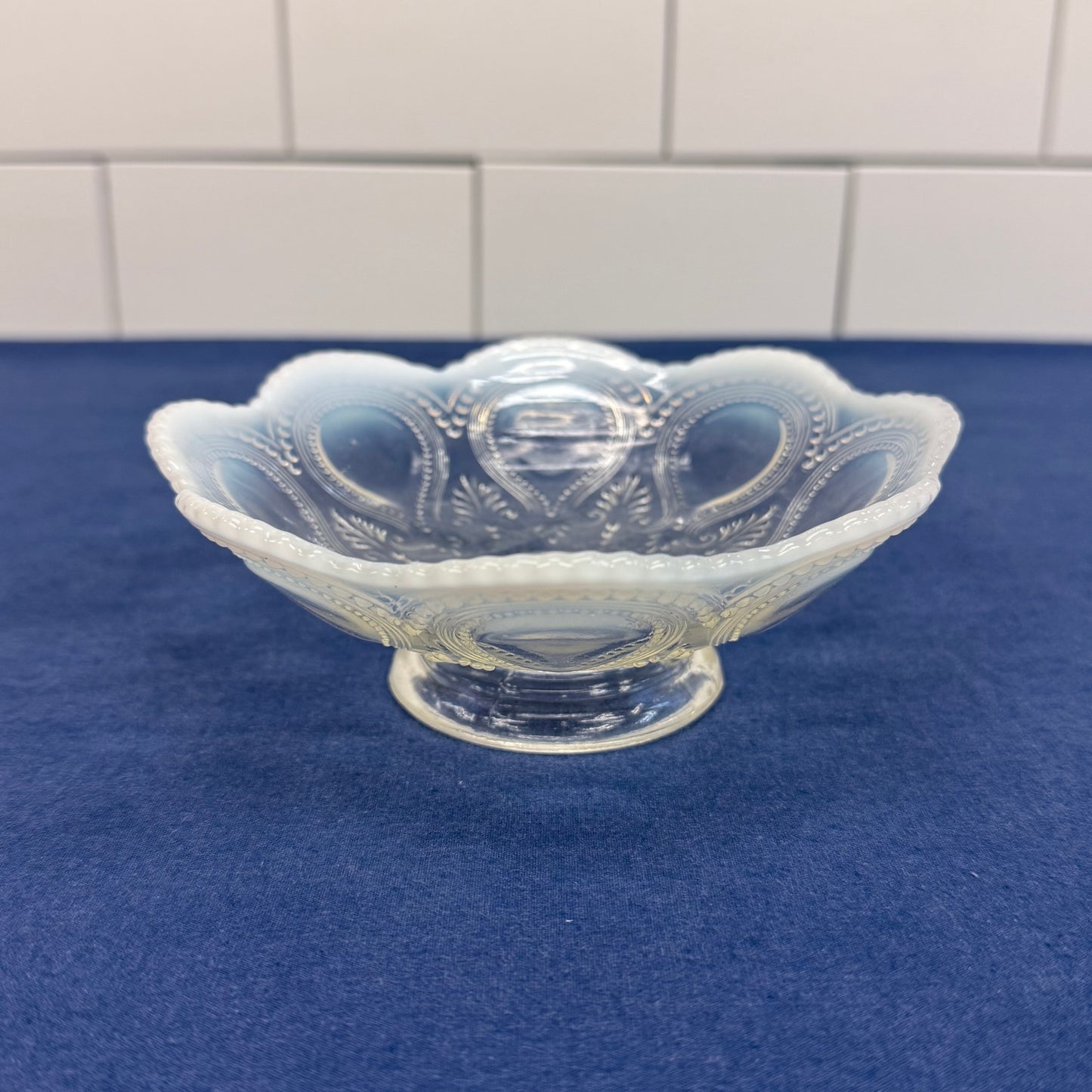 Northwood Scroll Acanthus Bowl & Adams Garfield Drape Pitcher