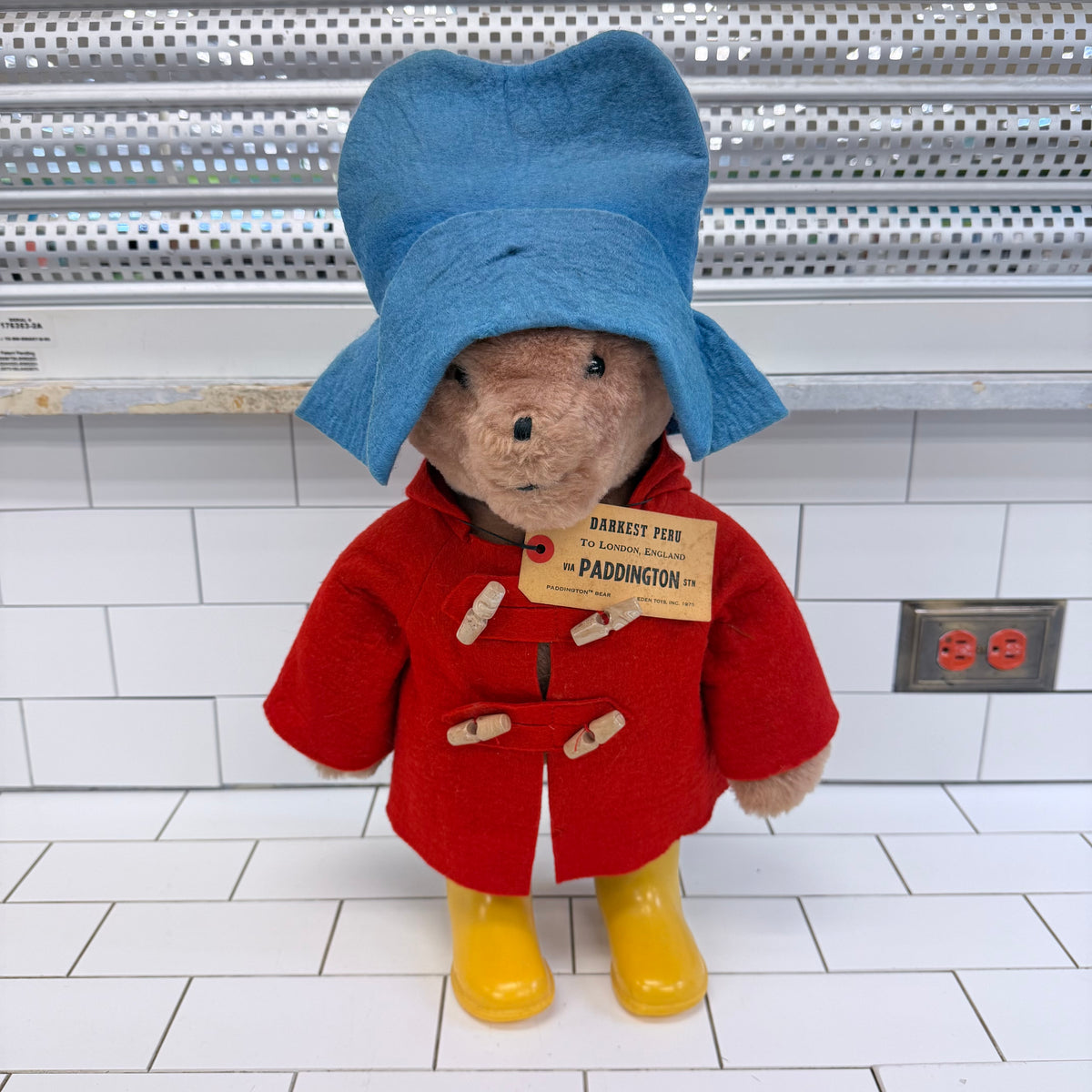 Eden Toys Paddington Bear Plush Vintage 1975