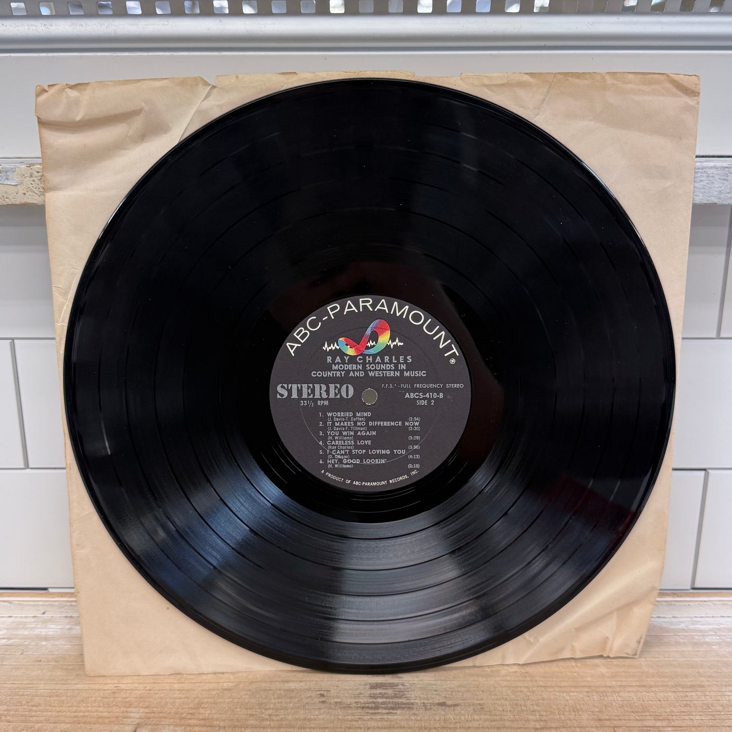 Ray Charles Modern Sounds Country Western Vinyl 1962 #ABCS-410