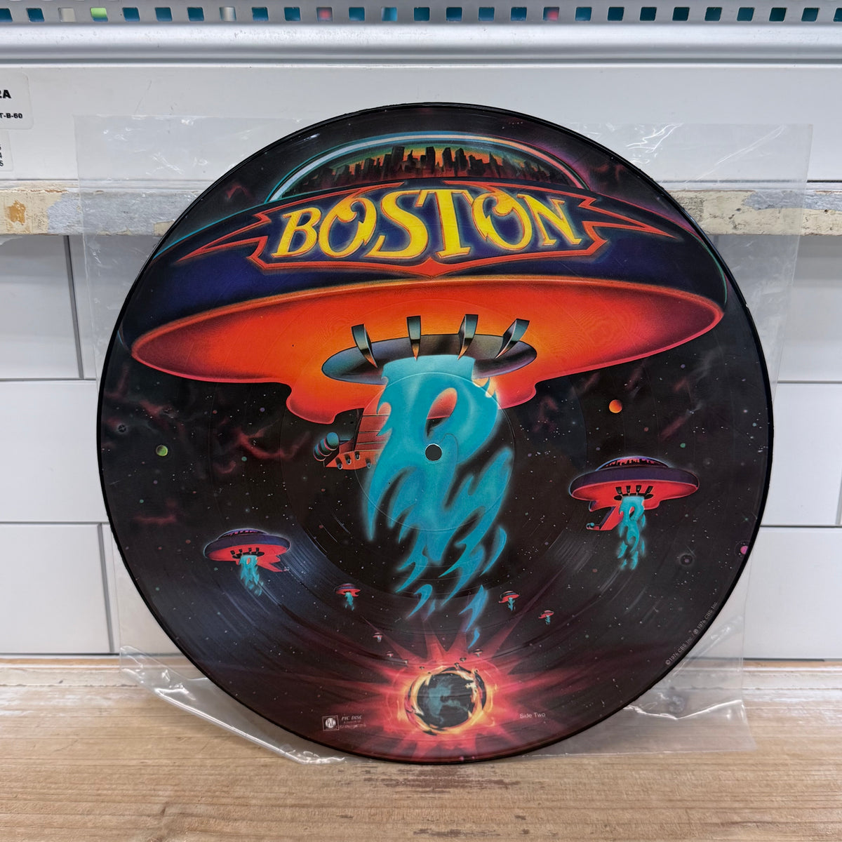 Boston Self-Titled Picture Disc Vinyl Record, 1976 – Epic 34188