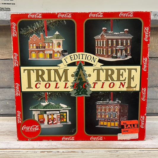 Coca Cola 1st Edition Trim A Tree Collection 4 Pack 1991