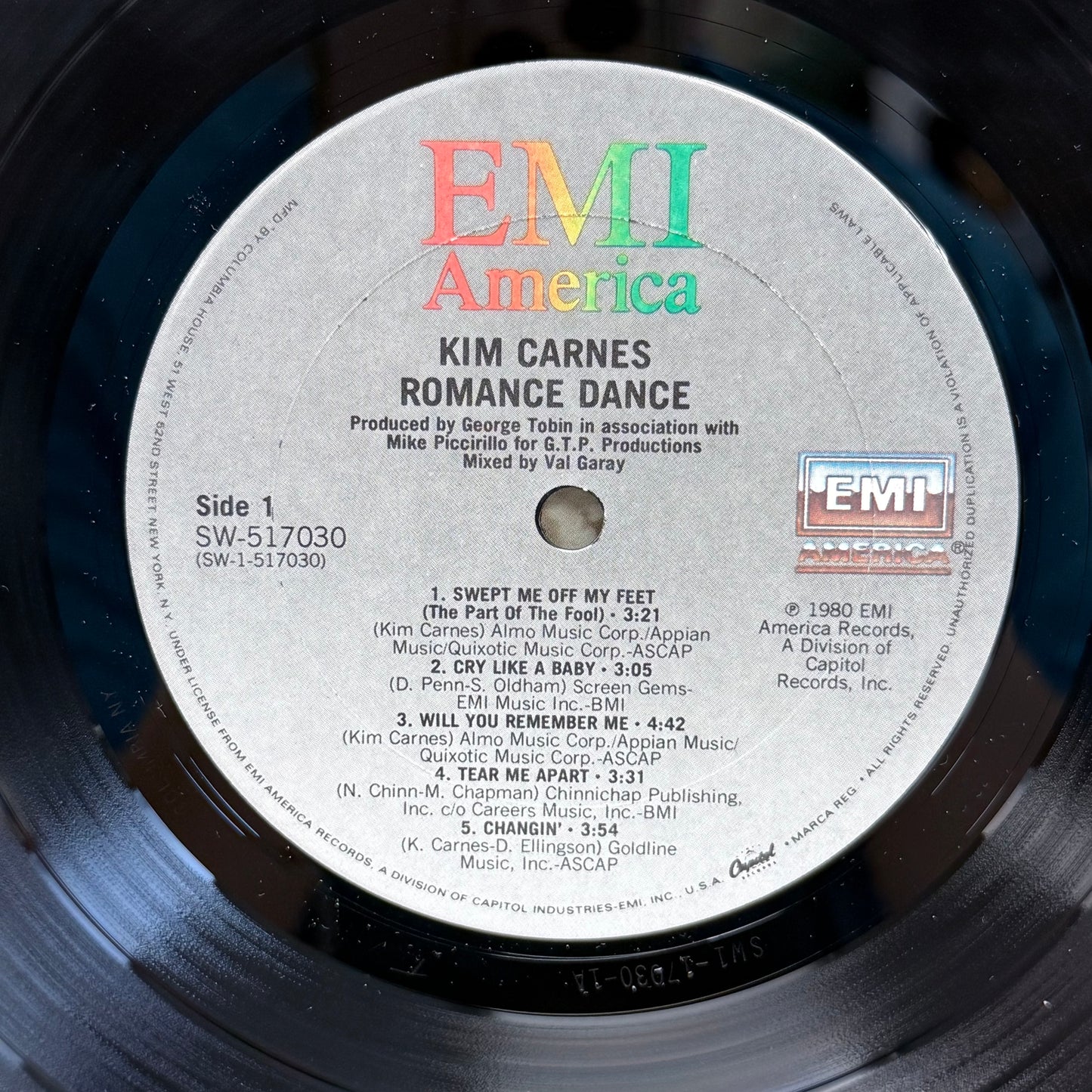 Kim Carnes Romance Dance Vinyl Record LP 1980