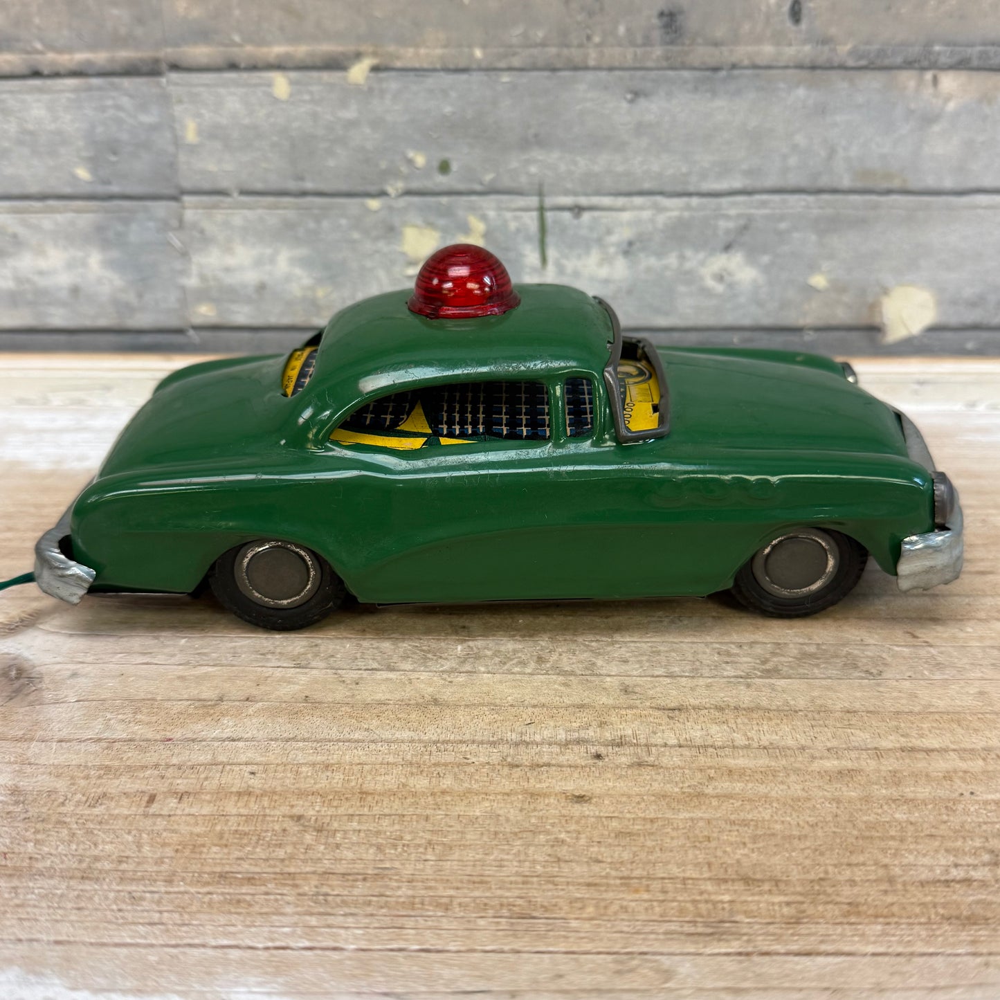 Marx Line Mar Battery Powered Police Car Tin Toy, 1950s