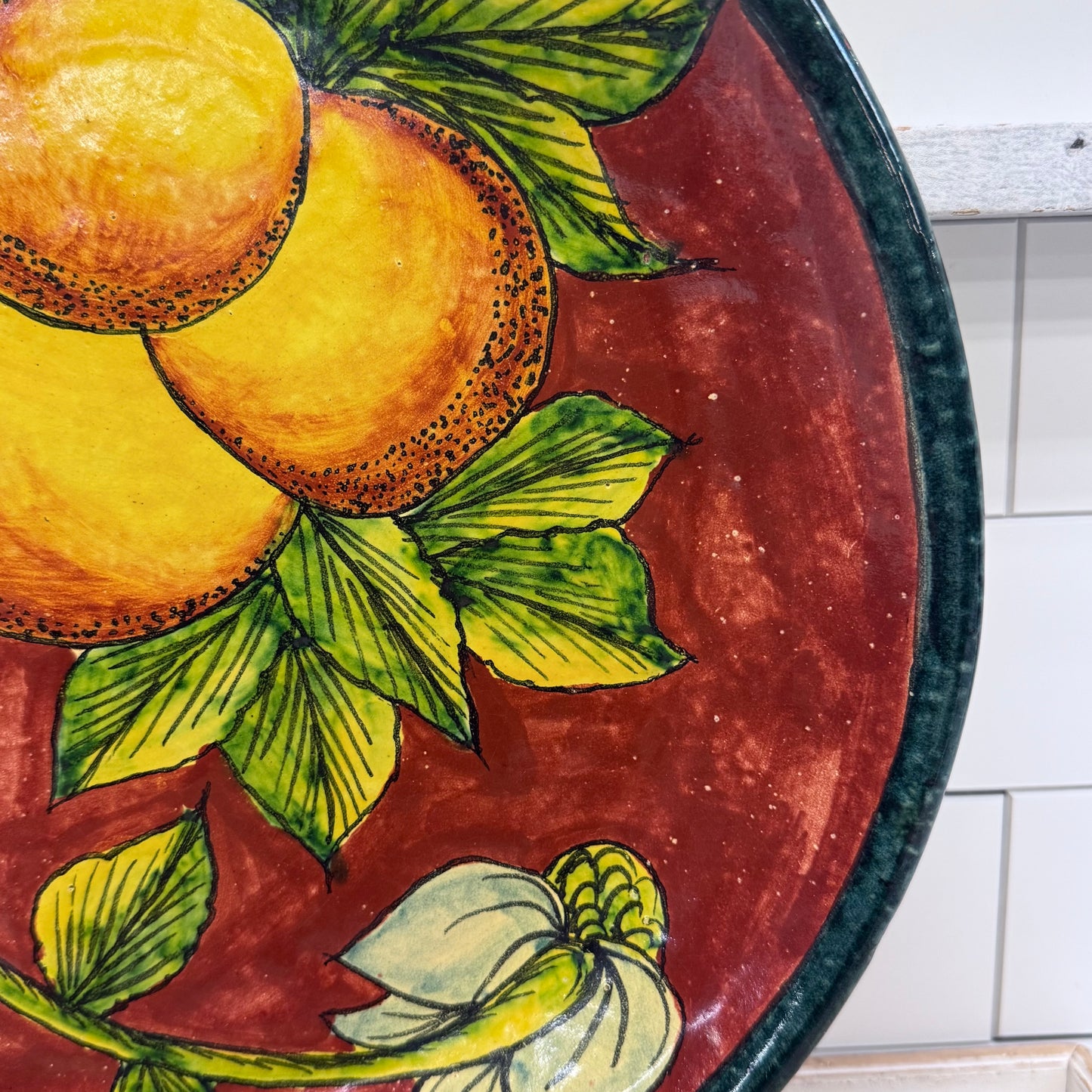 Casa Hecho en Mexico Hand Painted Decorative Citrus Plate