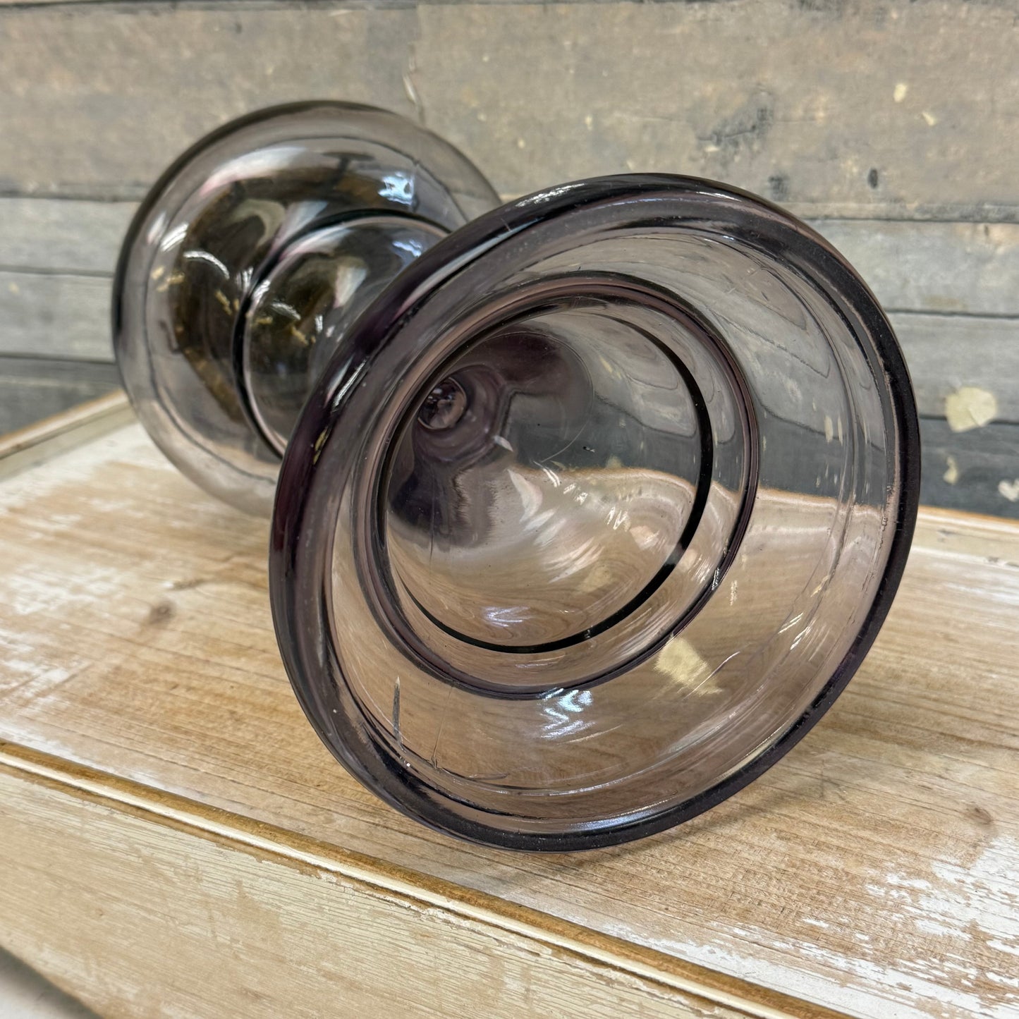 P&A Mfg. Co. Eagle Amethyst Glass Oil Lamp, c.1800s
