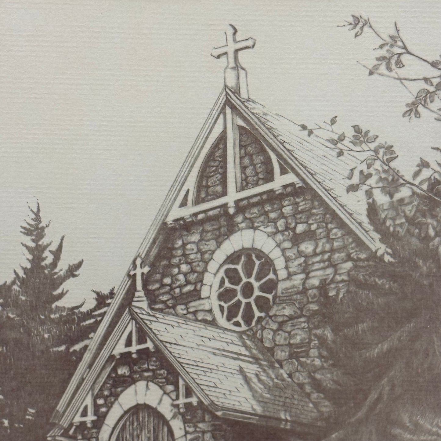 Carol Lee Irwin Stone Chapel Signed Limited Edition Print