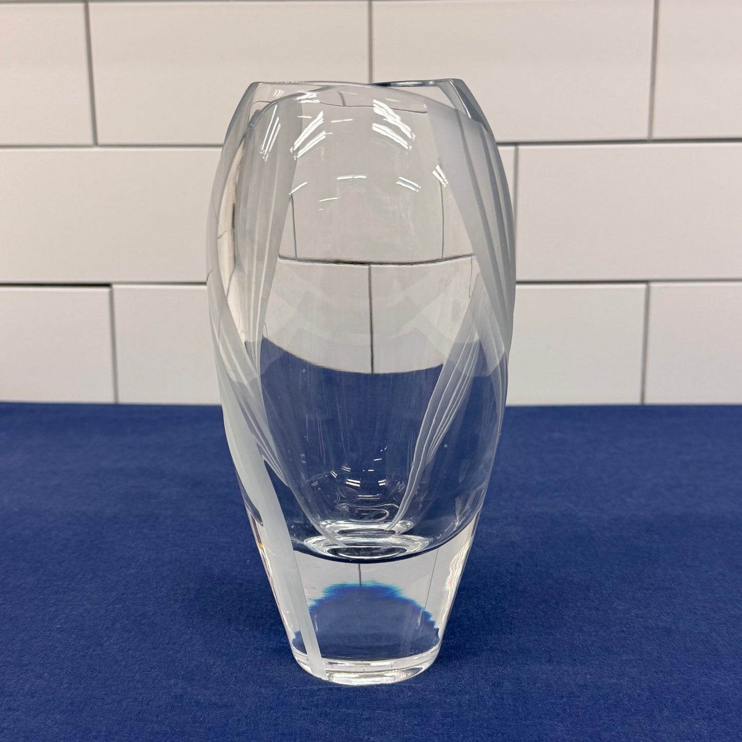 Mikasa Slovenia Crystal Art Deco Vase