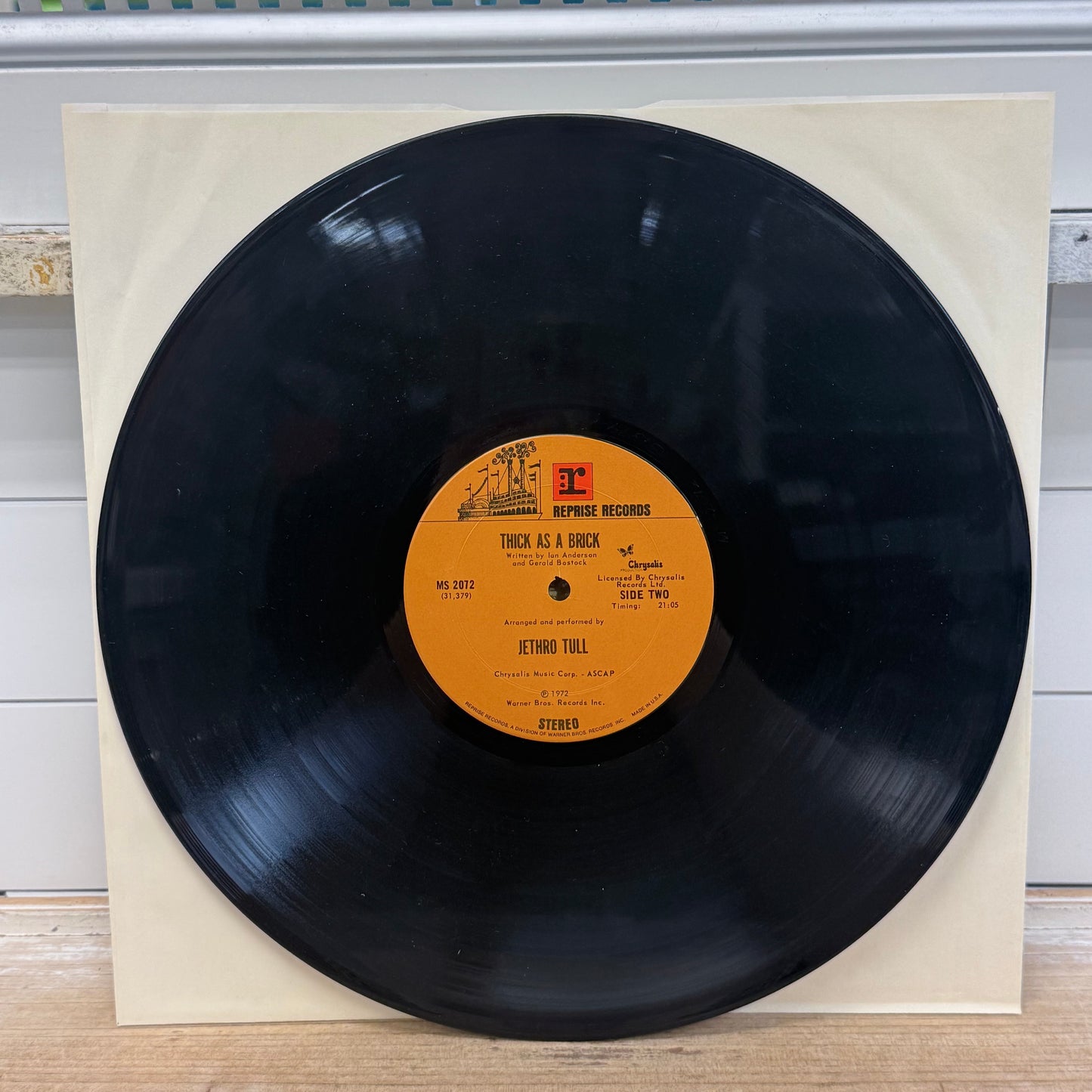 Jethro Tull Thick as a Brick Vinyl Record LP 1972 #MS2072