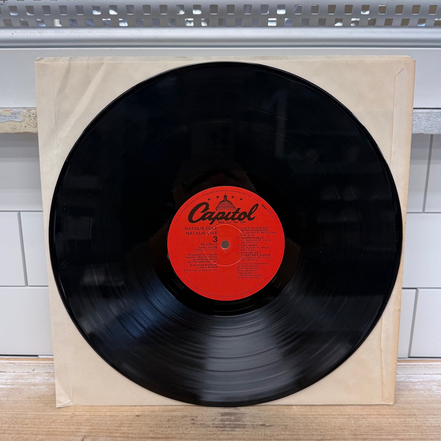 Natalie Cole Natalie Live Double Vinyl LP 1978 Capitol #SKBL-11709