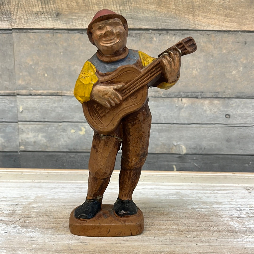 Vintage Syroco Wooden Hobo Musician Figurine - Set of 4, 1944