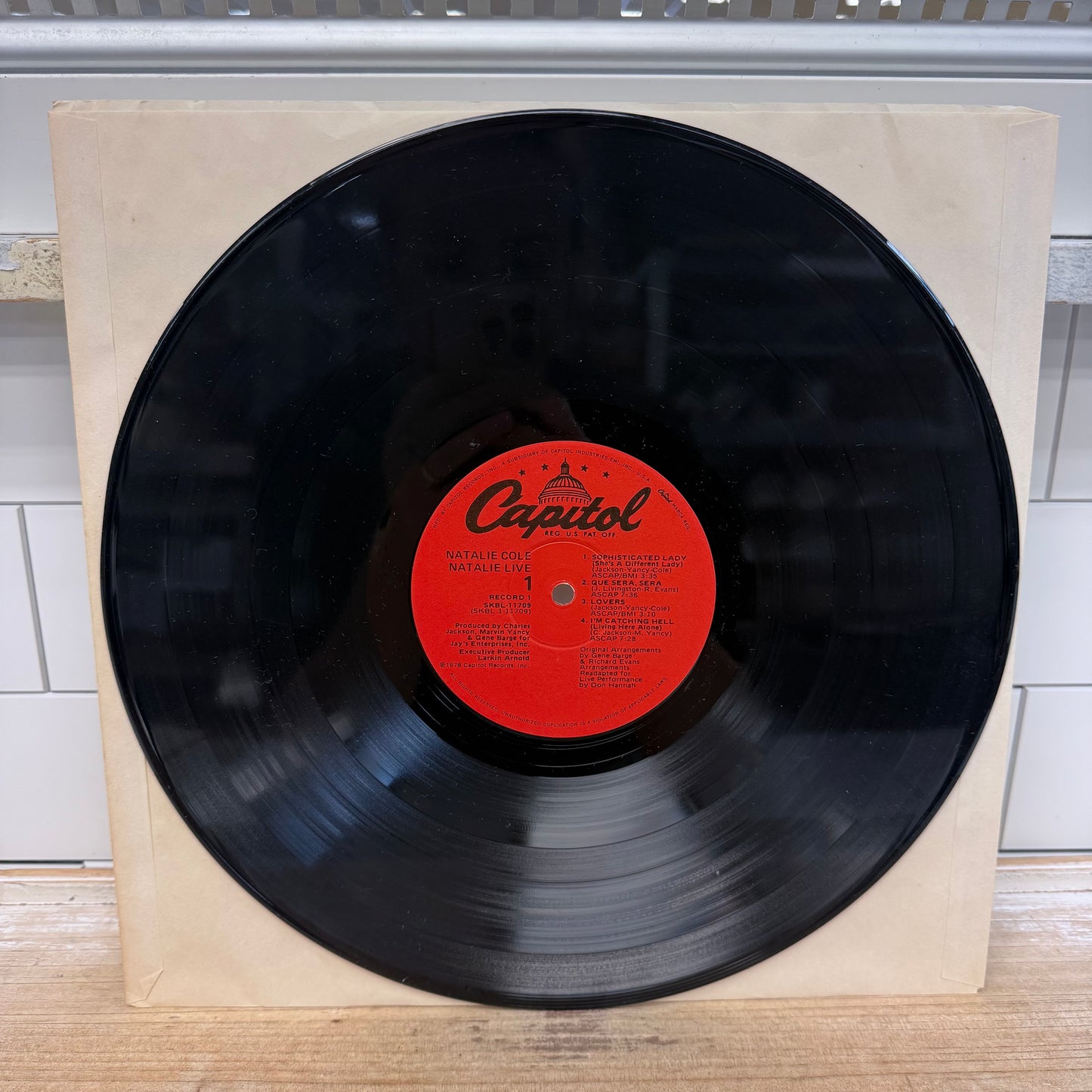 Natalie Cole Natalie Live Double Vinyl LP 1978 Capitol #SKBL-11709