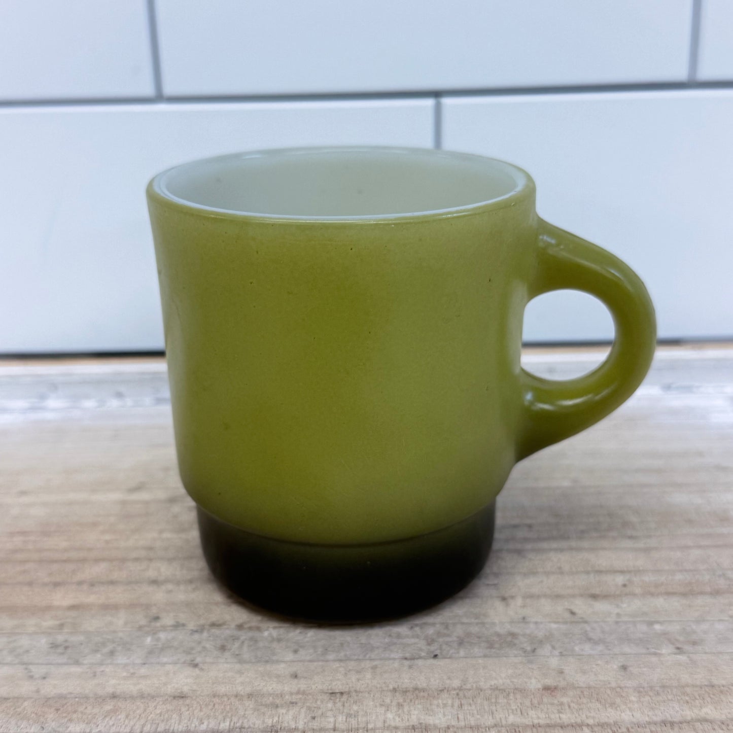 Fire King Mugs Stackable Glass, Set of 4