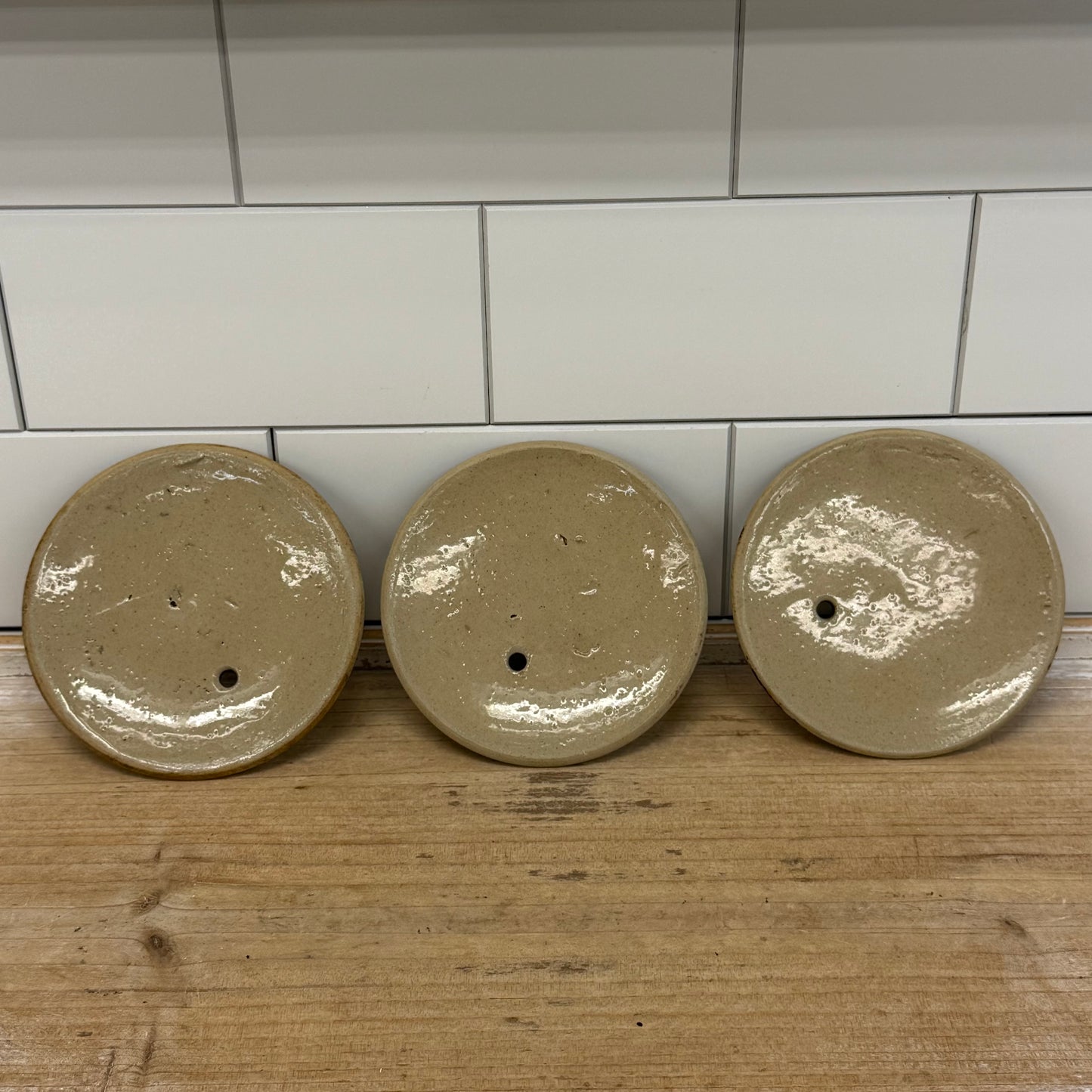 Pearson’s Chesterfield Lidded Stoneware Crocks Set of 3