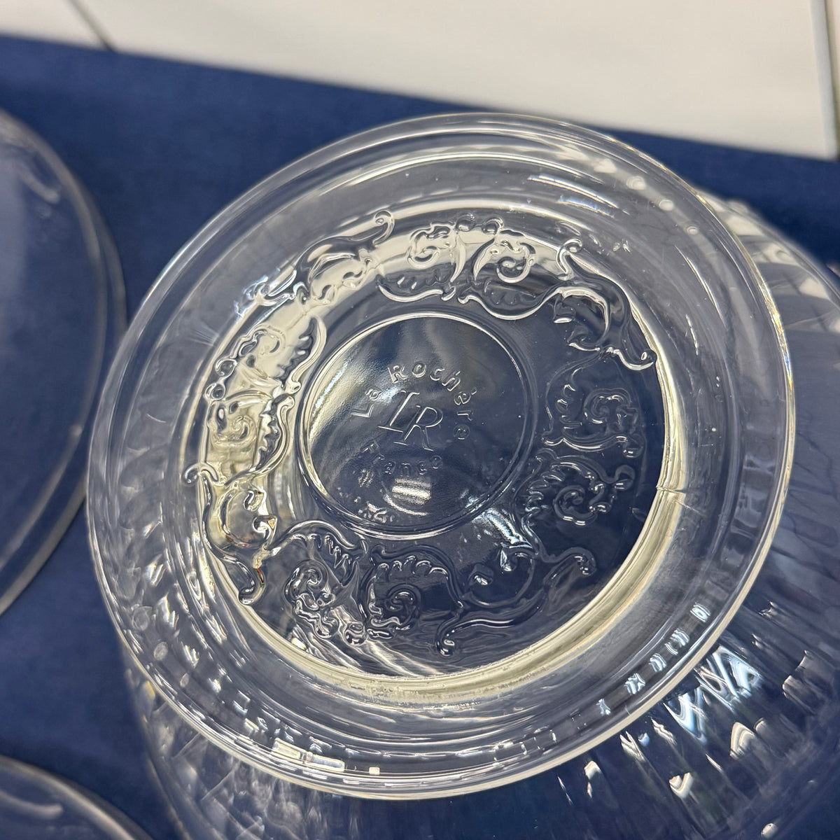 La Rochère Versailles Footed Glass Dessert Bowls Set of 3