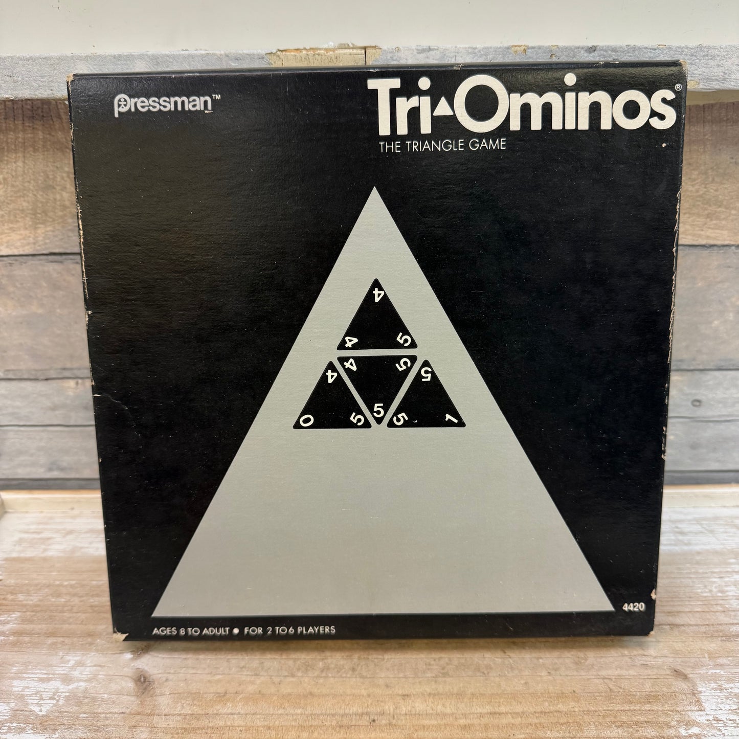 Pressman Tri-Ominos Puzzle Game Complete, 1960s
