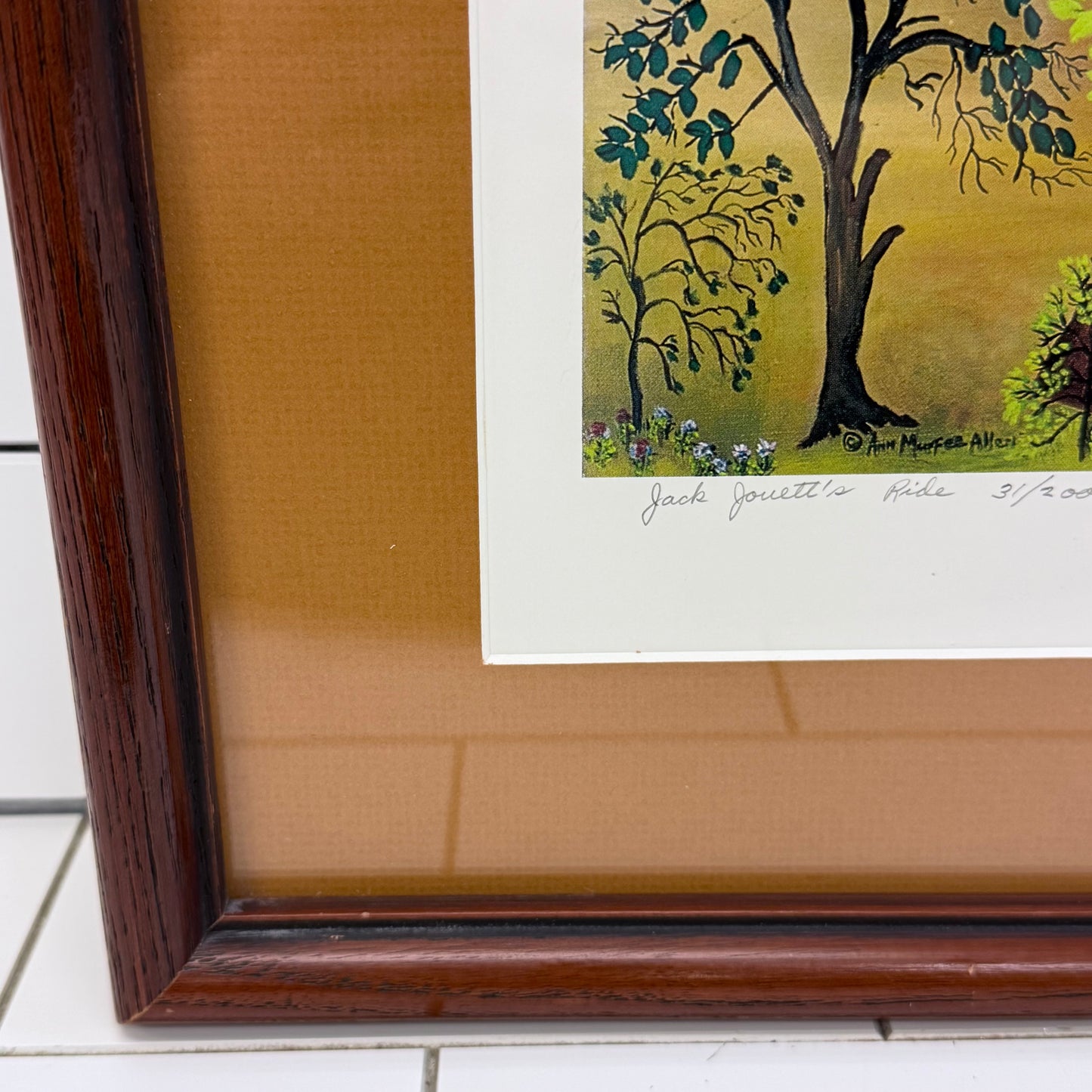 Ann Murfee Allen Jack Jouett's Ride Signed Numbered Print