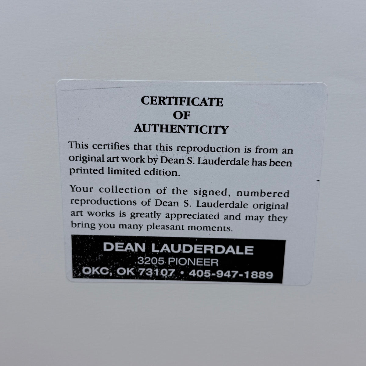 Dean S. Lauderdale Signed Numbered Abstract Art Prints Set of 2