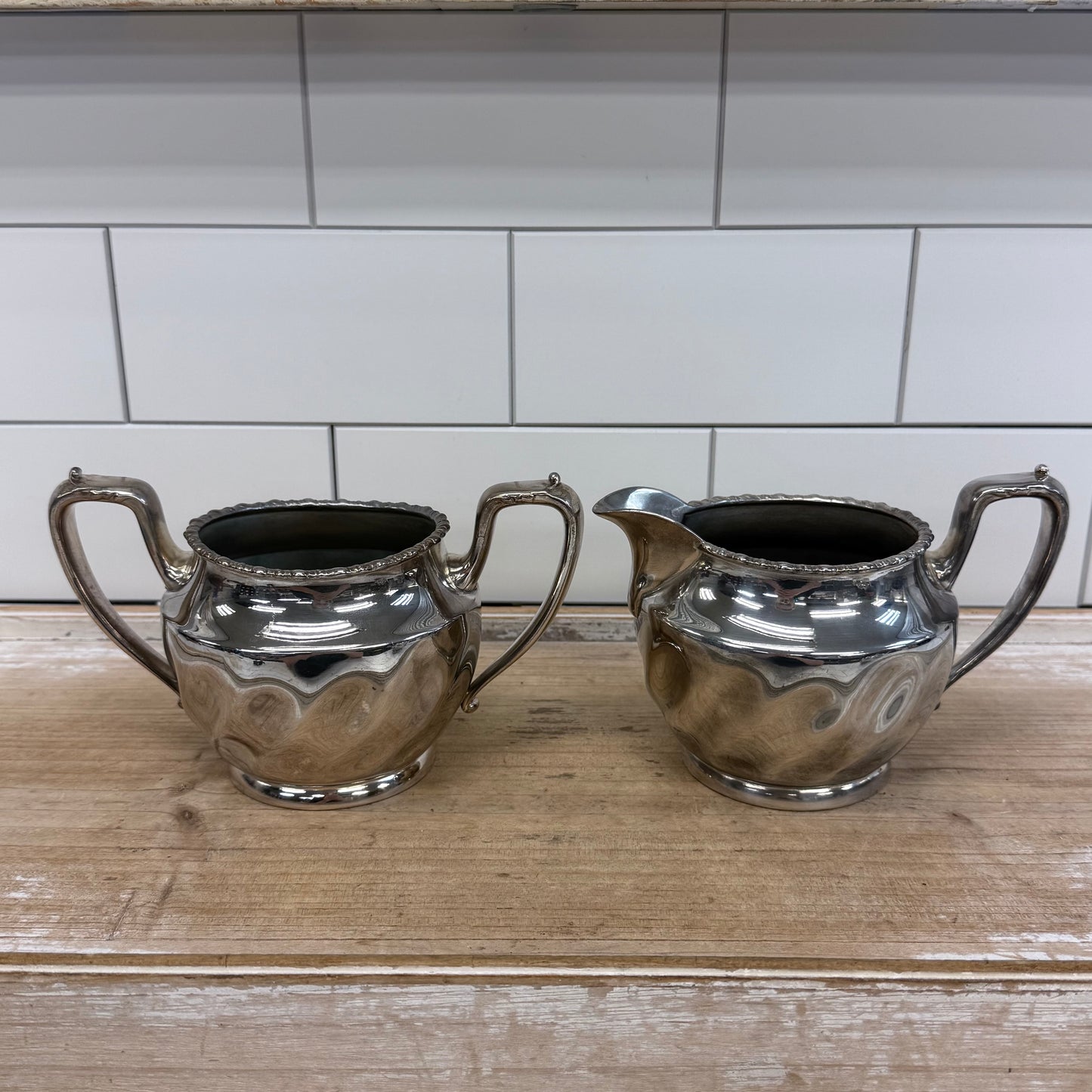Pairpoint Quadruple Silverplate Tea Service Set #340 Circa 1910