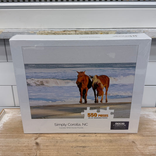 Simply Corolla NC Wild Horses 550 Piece Puzzle Sealed