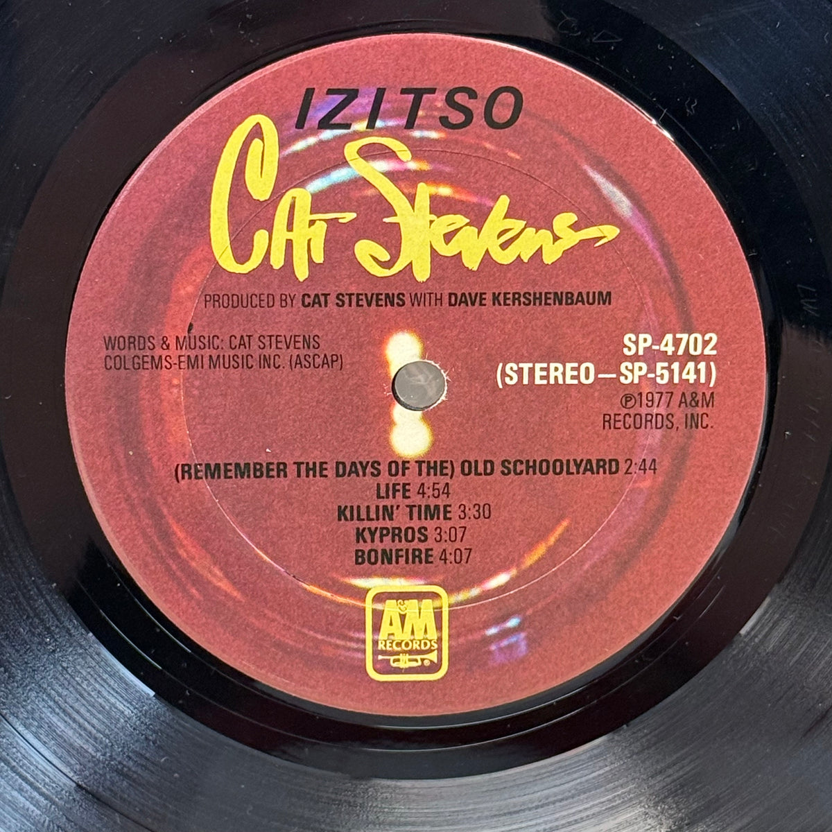 Cat Stevens Izitso Vinyl LP 1977 -- SP-4702