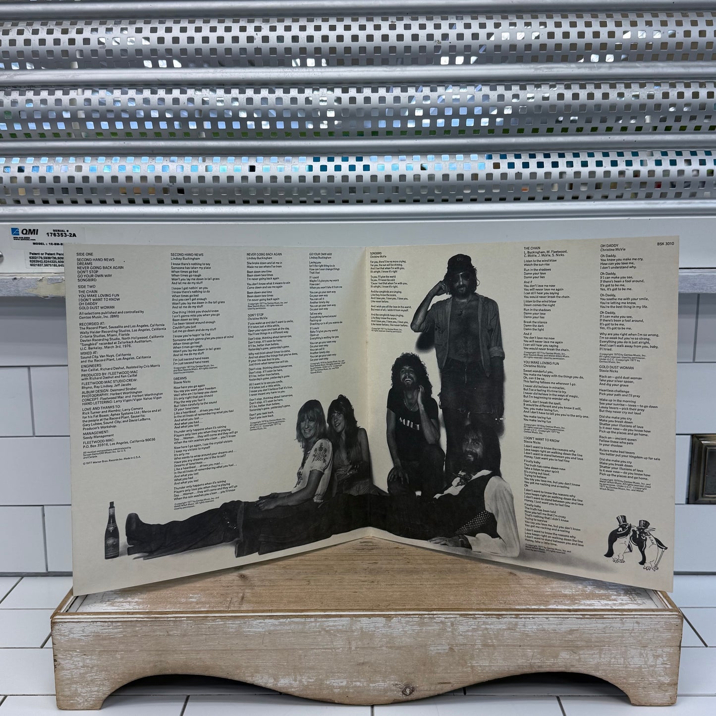 Fleetwood Mac Rumours Vinyl Record LP 1977 # BSK 3010