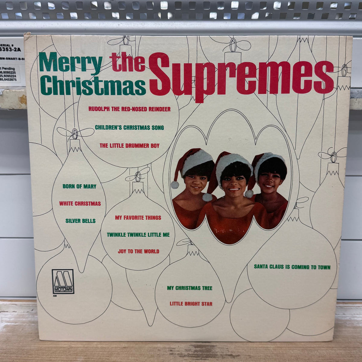 The Supremes Merry Christmas Vinyl Record, 1965 - MT 638