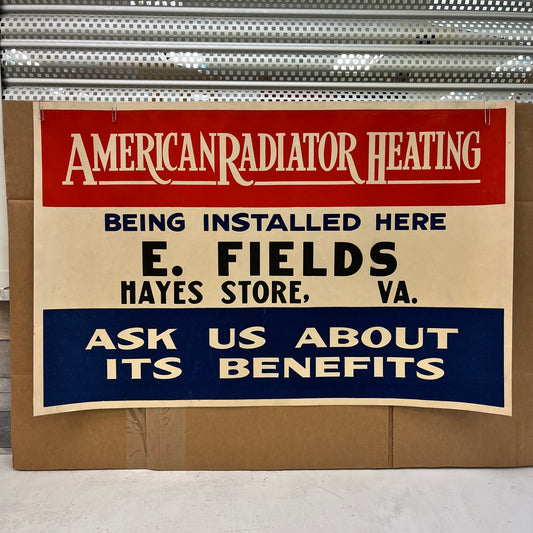 American Radiator Heating Hayes Store, VA Advertisement Poster