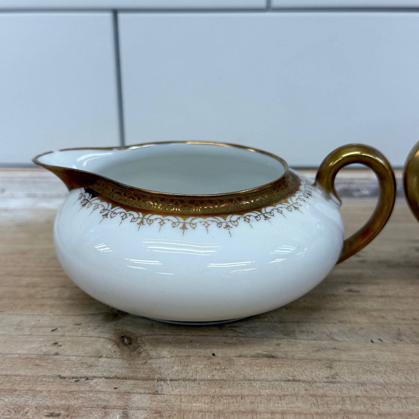 Coronet CMC Limoges Creamer & Sugar Bowl 1906-1914