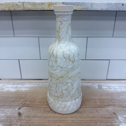 Hazel Atlas Milk Glass Spaghetti String Bottle