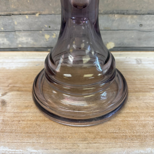 P&A Mfg. Co. Eagle Amethyst Glass Oil Lamp, c.1800s