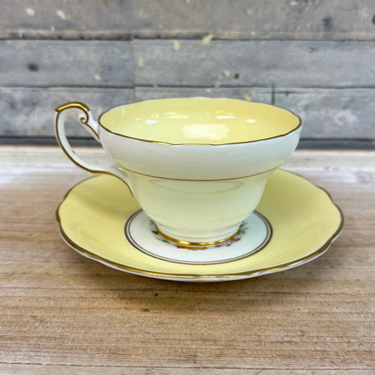 Foley Bone China Floral Teacup & Saucer