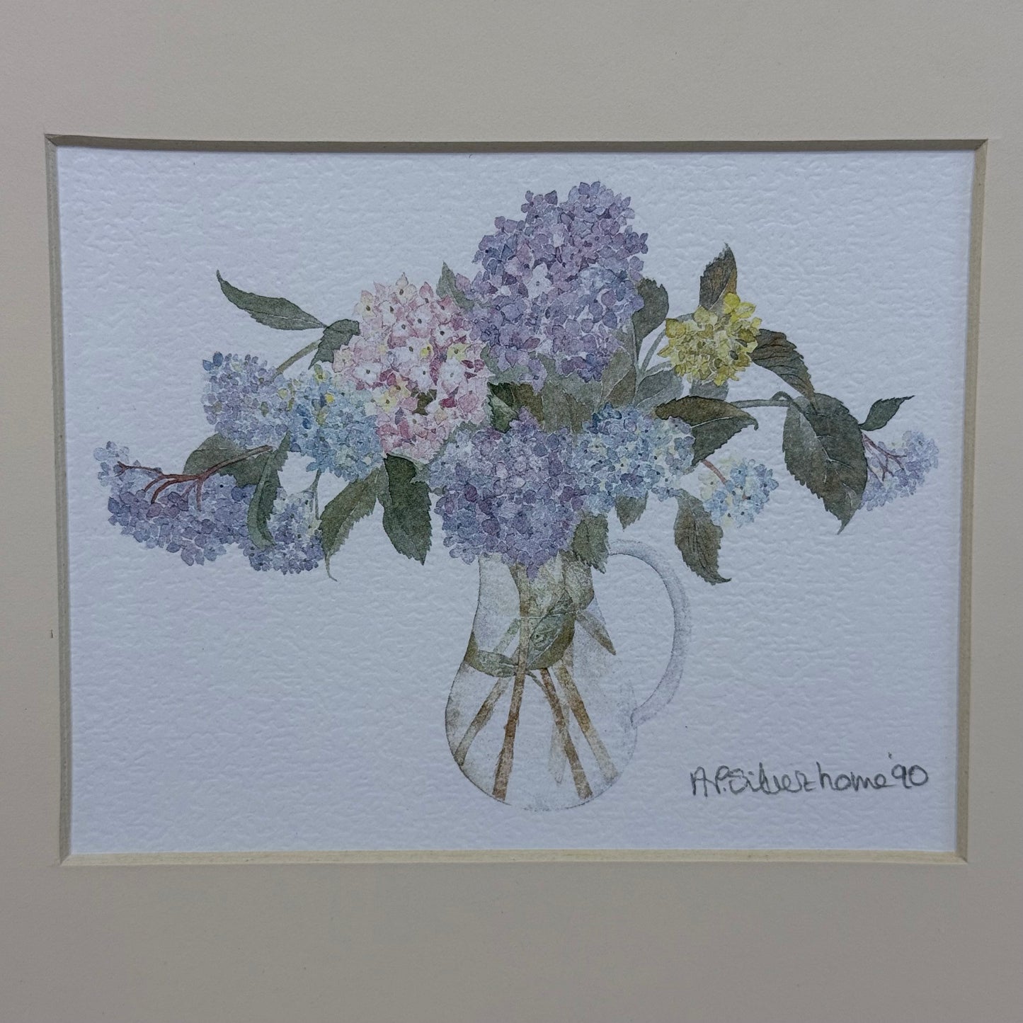Penny Silverthorne Art Floral Watercolor Prints Set of 3 Signed 1988-92