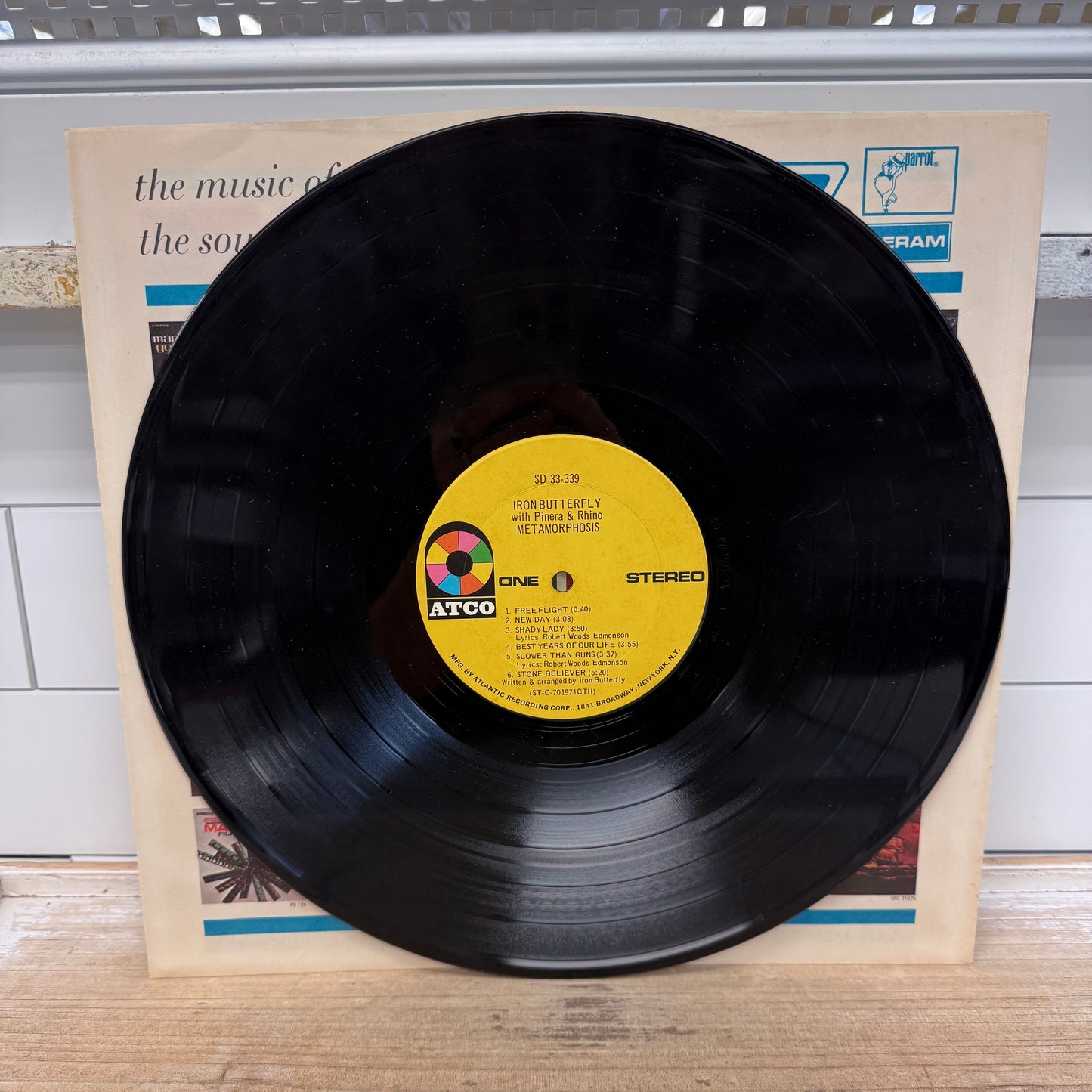 Iron Butterfly Metamorphosis Vinyl Record 1970 #SD-33-339