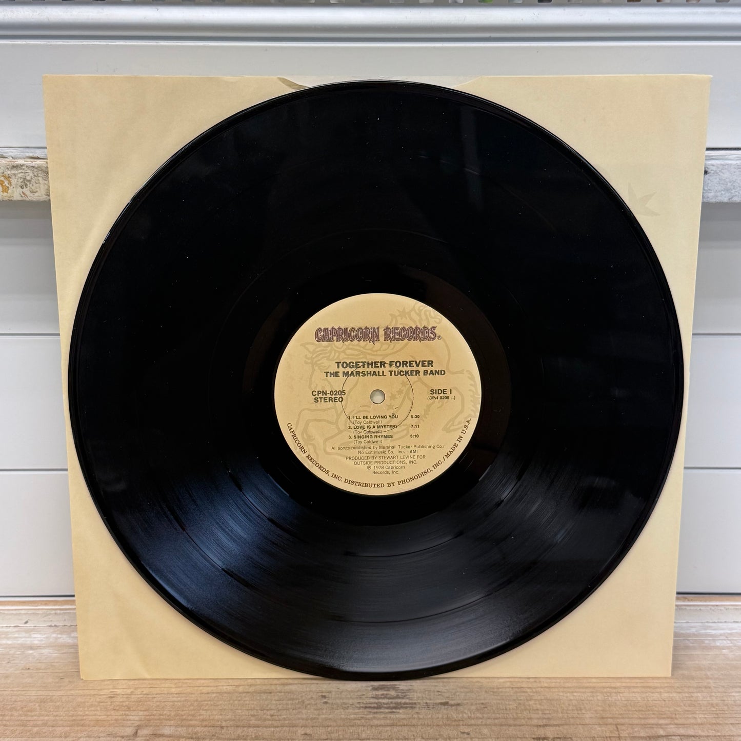 The Marshall Tucker The Marshall Tucker Band Together Forever Vinyl Record LP 1978 #CPN-0205Together Forever Vinyl Record, 1978