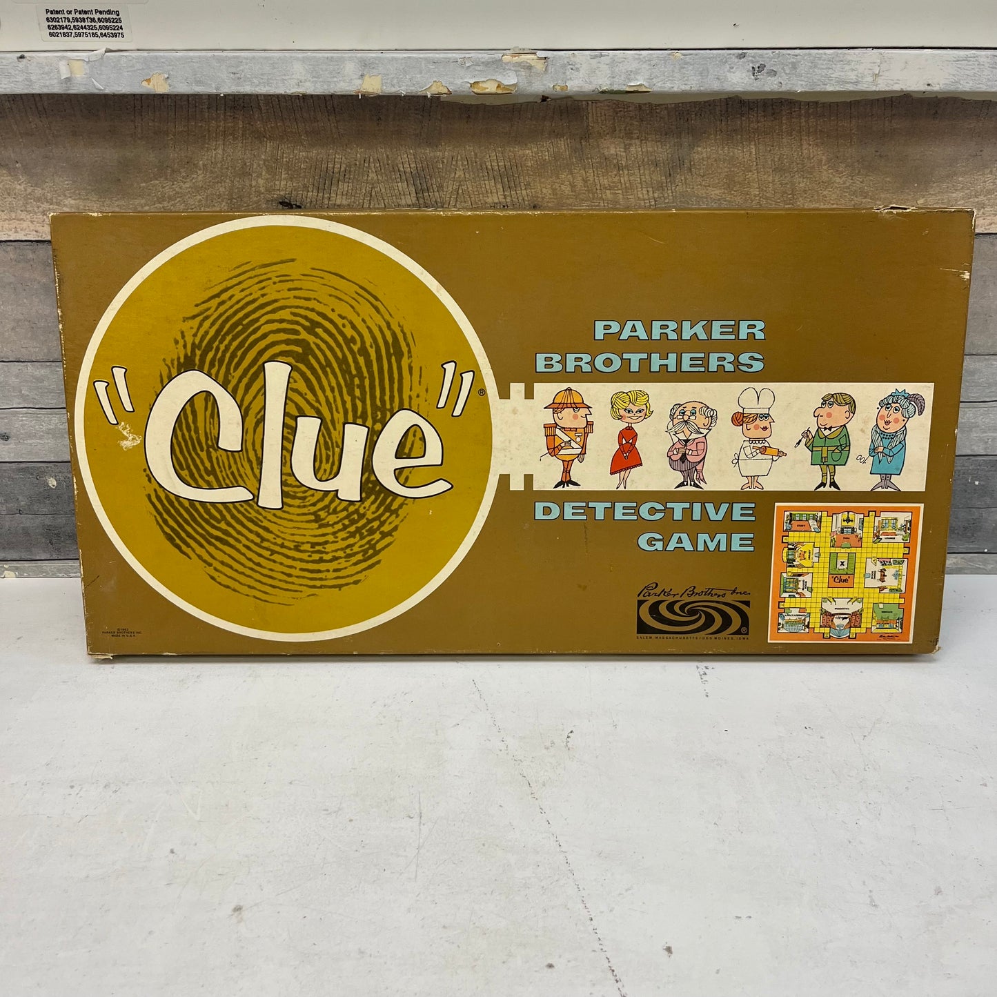 Parker Brothers Clue Board Game, 1963
